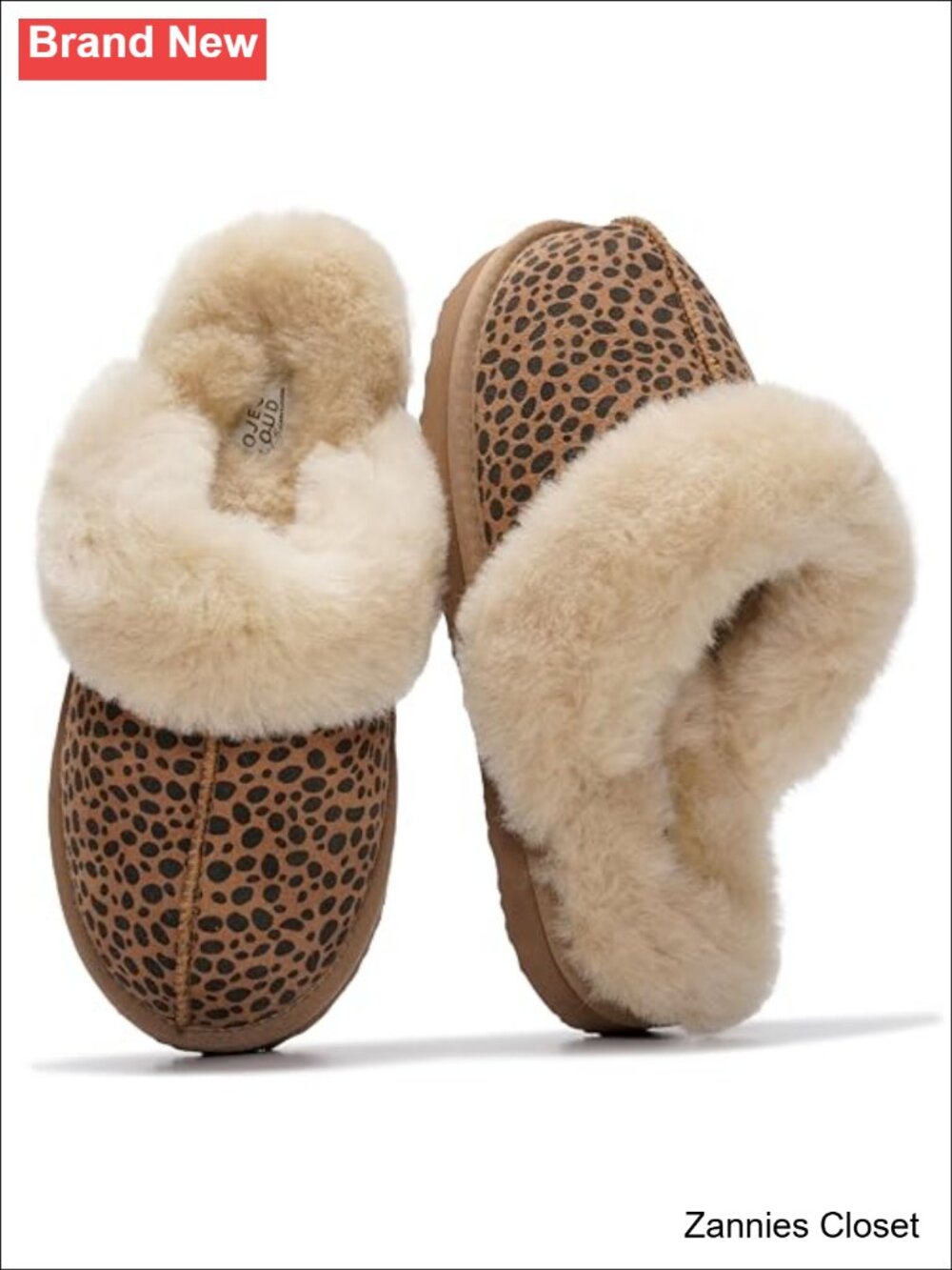 ✨ Project Cloud Genuine Leather Fur-Lined Clog Slippers Memory Foam Mules